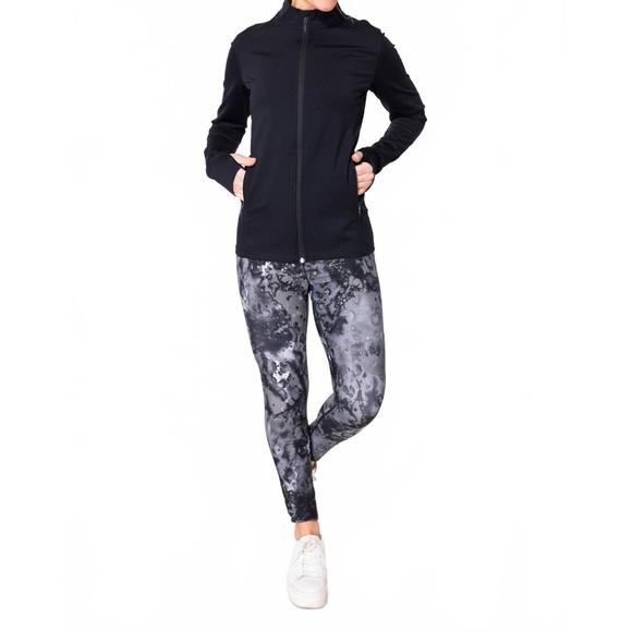 NEW HABITAT on the move solid full zip jacket in black - Picture 1 of 2